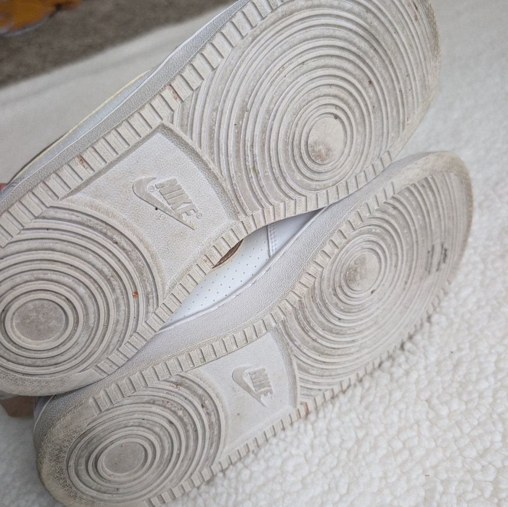GUC Nike Court Borough low EP GS white gold sneakers - Picture 6 of 7